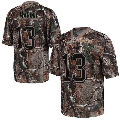 Men's Elite Dan Marino Nike Jersey Camo - #13 Realtree NFL Miami Dolphins